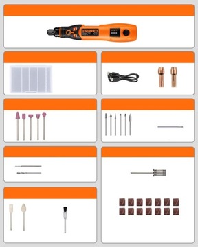 Беспроводная прецизионная шлифовальная машина MINI Multitool USB 15000 об/мин + 32 аксессуара