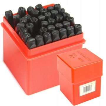 NUMERATORY ZNACZNIKI CYFRY LITERY STEMPLE 8MM 36EL