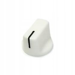 Gałka potencjometru biała 19mm h=14mm / 5240