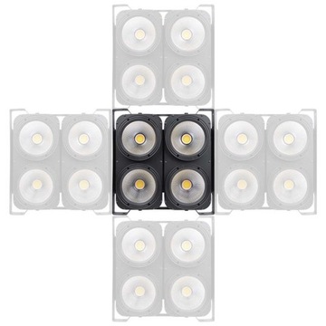 СВЕТ СЦЕНЫ ОТРАЖАТЕЛЬ СТРОБЕСКОП РЕГУЛИРУЕМЫЙ ЦВЕТОВОЙ БЛИНДЕР LED 4x10