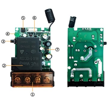 ПДУ 230В включение 2x RADIO TOGGLE AC 90-250V 30A до 70м