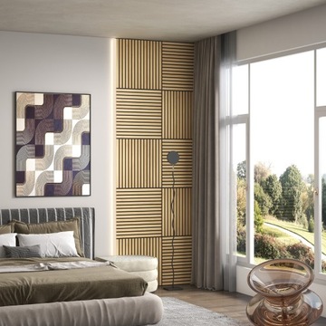 3D акустические панели, 4 штуки 60x60 см, для гостиной