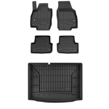 3D gumová sada koberců a rohožek Škoda Fabia III 2014-2022 Hatchback, bez r