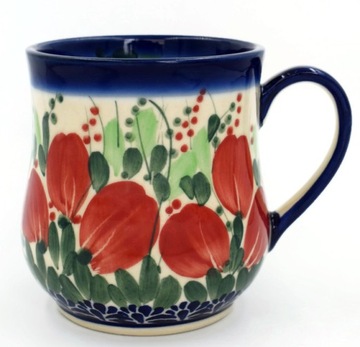 CERAMICZNY KUBEK 350ML CERAMIKA STYL BOLESŁAWIEC