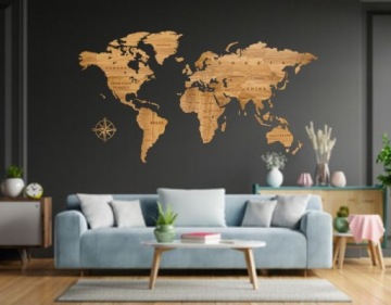 Декоративная деревянная карта 200см ЗОЛОТОЙ ДУБ БАЗОВЫЙ