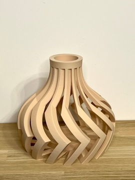 Unikalny wazon flakon na kwiaty LEGO ICONS suszone sztuczne LOVI 3D BEŻOWY