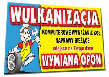 BANER WULKANIZACJA auto serwis wymiana opon kół