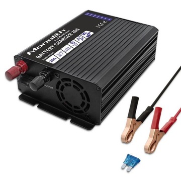 Зарядное устройство Qoltec Intelligent Monolith для аккумуляторов LiFePO4 AGM GEL SLA