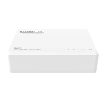 Коммутатор Totolink S505-V5 5xRJ45 100 Мбит/с, настольный компьютер