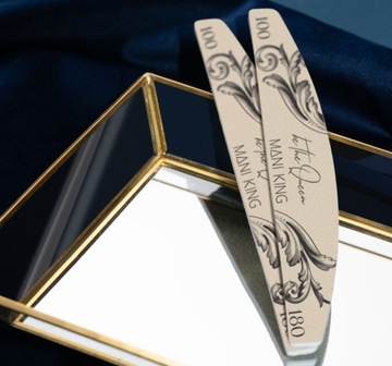 Пилочка для ногтей ROYAL Crescent Boat Manicure 100/180 Набор из 50 шт.