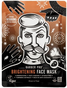 Barber Pro Brightening Energizująca maska na twarz .