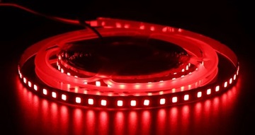 TAŚMA 2835 120LED 1M IP20 czerwony 9,6W czerwona JAKOŚĆ gęsta jasna