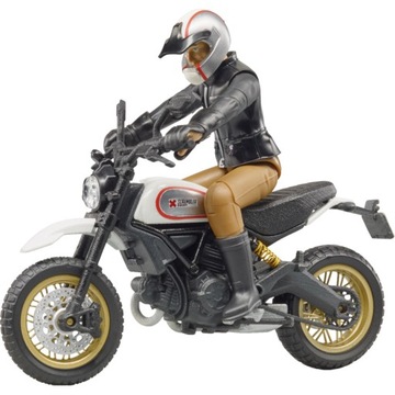 Motocykl DUCATI z figurką kierowcy BRUDER 63051 seria Profi 1:16