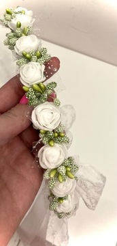 Венок для причастия, венок для причастия, белый и зеленый