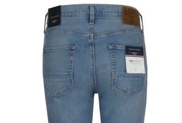 TOMMY HILFIGER spodnie męskie, jeansowe, niebieskie, 30/34