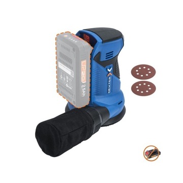 Аккумуляторная орбитальная шлифовальная машина 125 мм, 20 В DE