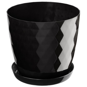DONICZKA + PODSTAWKA CRISTAL CZARNA 20cm KOLORY