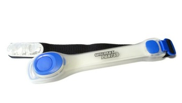 Светоотражающая полоса с двумя светодиодами.