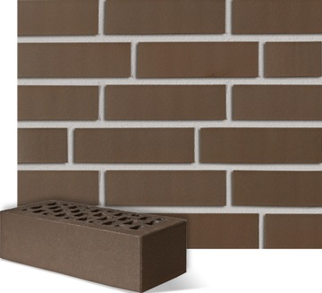 CEGŁA KLINKIEROWA ROBEN 240X115X71 PERTH BRĄZ PERF