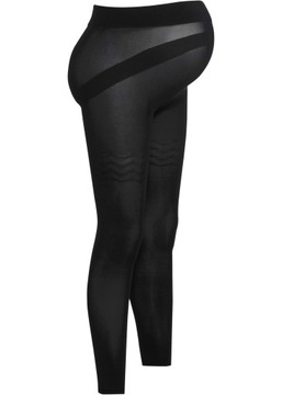 P1444 LEGGINSY CIĄŻOWE CZARNE R.40/42