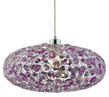 LAMPA SUFITOWA WISZĄCA CRISTY E27 FIOLET