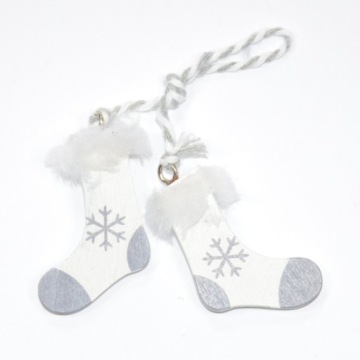 Елочные подвески SKI NKI 7 WHITE декор дерево