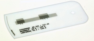 Szablon kalibracji igły gramofonu SBL