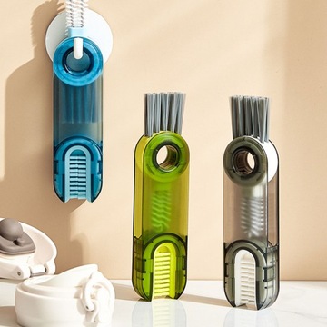 МНОГОФУНКЦИОНАЛЬНАЯ ЩЕТКА ДЛЯ КРЫШЕК БУТЫЛОК ВОДА 3 В 1