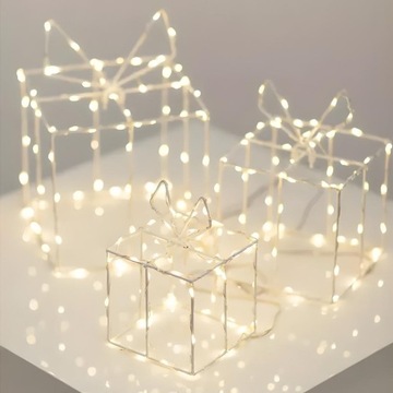 КОМПЛЕКТ НАРУЖНОГО СВЕТОДИОДНОГО ОСВЕЩЕНИЯ ПОДАРКИ РОЖДЕСТВЕНСКИЕ УКРАШЕНИЯ САД IP44