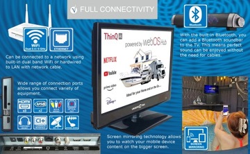 Телевизор 16 дюймов Unispectra Smart (WebOS) 12 В/240 В S2/T2/C Magic Remote