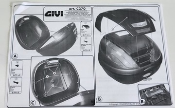 Pokrywa nakładka kufra GIVI C370N E370