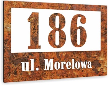 TABLICA ADRESOWA METAL NUMER DOMU POSESJI dibond