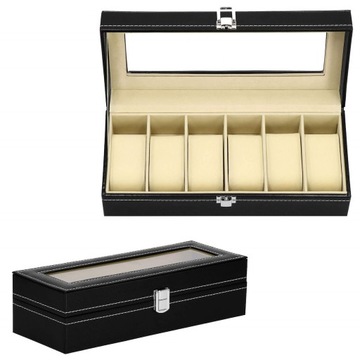 ОРГАНАЙЗЕР ДЛЯ ЧАСОВ, 6 шт., ЮВЕЛИРНАЯ ШКАТУЛКА, ЭЛЕГАНТНАЯ КОРОБКА