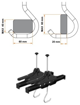LADDER MOUNTING держатель для багажника на крыше 2 шт.