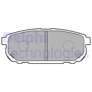 ТОРМОЗНЫЕ КОЛОДКИ DELPHI LP1850