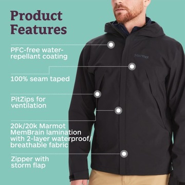 Marmot Meżczyzni PreCip Eco Pro Jacket,