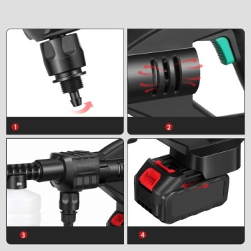 АККУМУЛЯТОРНАЯ МОЙКА ПОРТАТИВНАЯ 100BAR 500W АККУМУЛЯТОРНАЯ 3000MAH