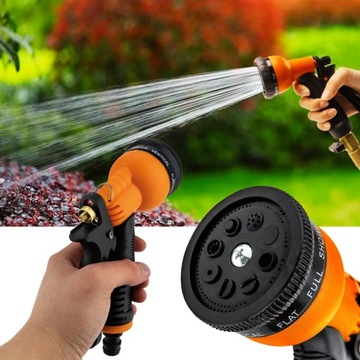ПОЛИВОЧНЫЙ ПИСТОЛЕТ САДОВЫЙ ДОЖДЕВАТЕЛЬ ДЛЯ САДОВОГО ШЛАНГА 8 ФУНКЦИЙ