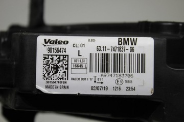 BMW I3 FACELIFT HALOGEN LED DRL LEVÝ SVĚTLO