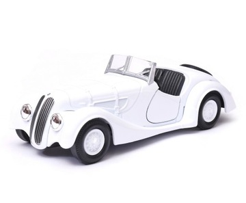 BMW 328 open top 1:34 - 39 model WELLY biały