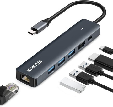 Hub USB KOKABI HUB 6 in 1