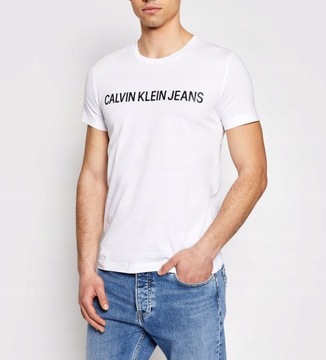 Calvin Klein Jeans T-shirt męski biały, r. XL