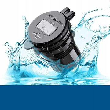 ЗАРЯДНОЕ УСТРОЙСТВО ДЛЯ МОТОЦИКЛА 2x USB QC 3.0 ВОЛЬТМЕТР 3А