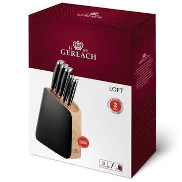 Gerlach Komplet noży w bloku LOFT 5 szt. w bloku