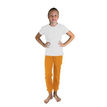 Длинные спортивные штаны 116 апельсиновые мальчики девичьи тыквы