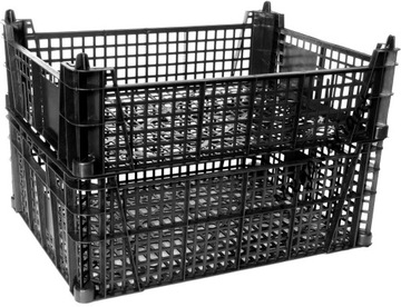 ПЛАСТИКОВАЯ КОРОБКА ДЛЯ СТАЛКИНГА CASI BASKET 40X30X12CM SMART COURIER