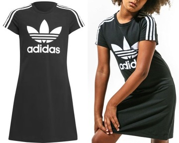 SUKIENKA ADIDAS ORIGINALS CZARNA BAWEŁNIANA ROZ.M