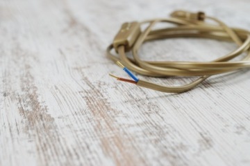 Золотое соединение, золотой кабель, 2 м, с вилкой и выключателем, лофт, ретро, ​​своими руками