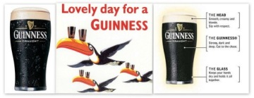 GUINNESS CHRISTMAS круглое металлическое украшение