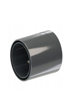 ZŁĄCZKA RURY KROP PVC fi 63 ral 7016 GRAFIT